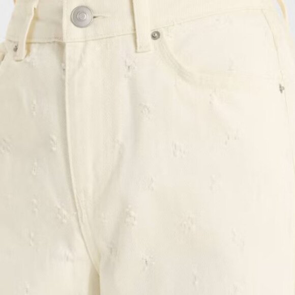 Future Collective Mid Rise Wide Leg Textured Jeans NWOT Size 14 - Picture 4 of 4